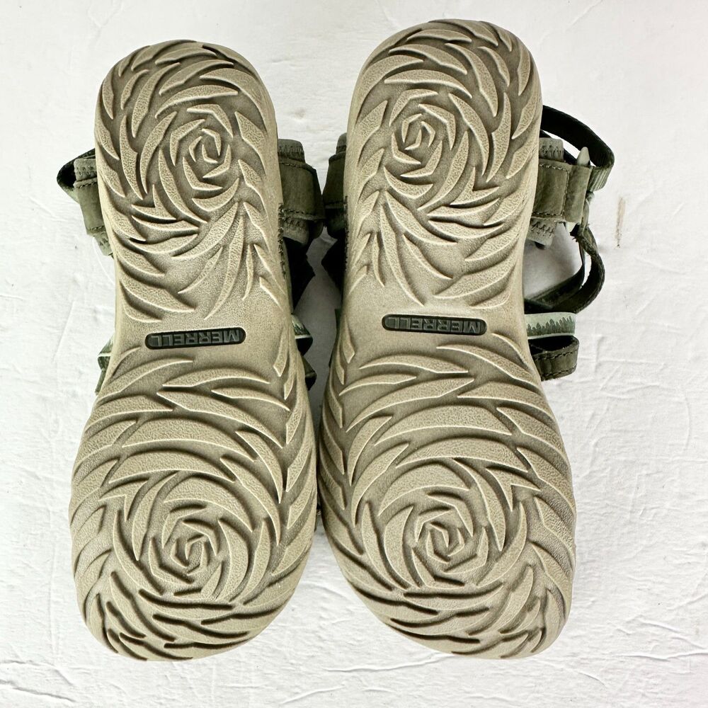 Merrell Women's Terran 3 Cush Lattice Sandal Size 7 Olive NWT Hiking Outdoor - Picture 7 of 8